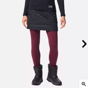 Mountain Hardwear Trekkin insulated mini skirt XS